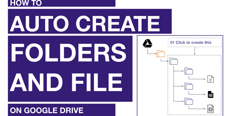 Hướng dẫn tự động tạo thư mục và file trên Google Drive