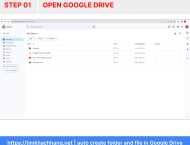 How to add a folder in google drive