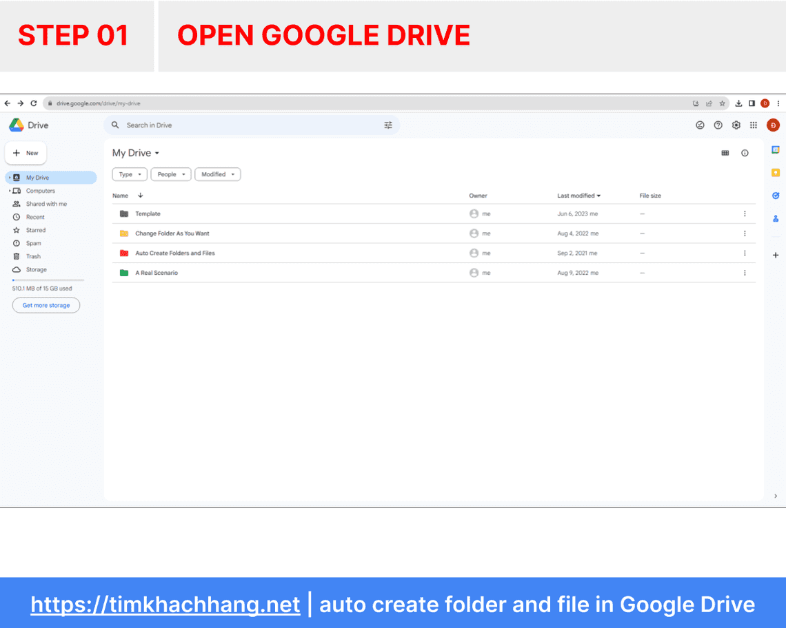 Open Google Drive