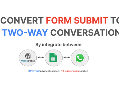 How to integrate between webform in Wordpress with google sheets and WhatsApp business
